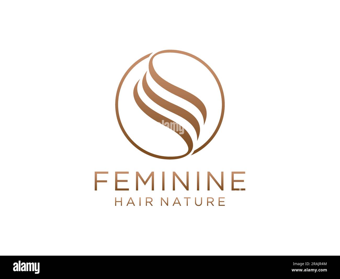 Abstract Hair Wave Logo Letter S isolated on White Background. Flat Vector Logo Design Template Element. Stock Vector