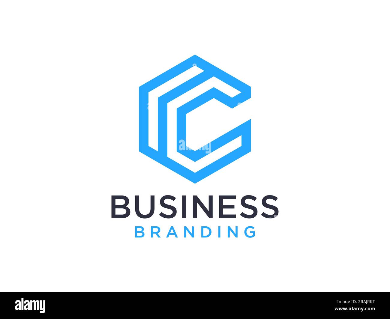 Letter C Negative Space Logo Design Template Stock Vector Image & Art ...