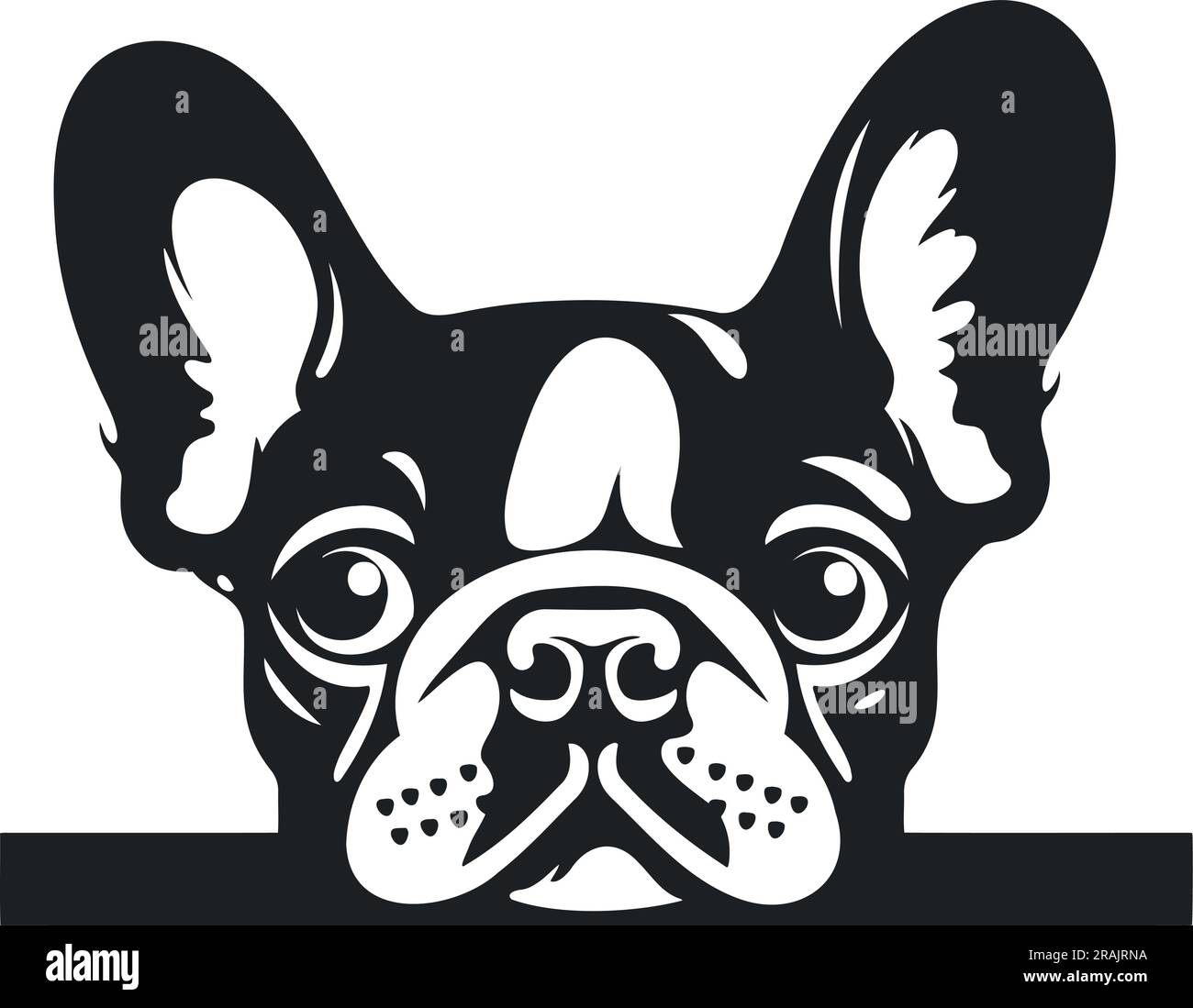 Vector of a dog head on white background, Pet. Animals Stock Vector ...