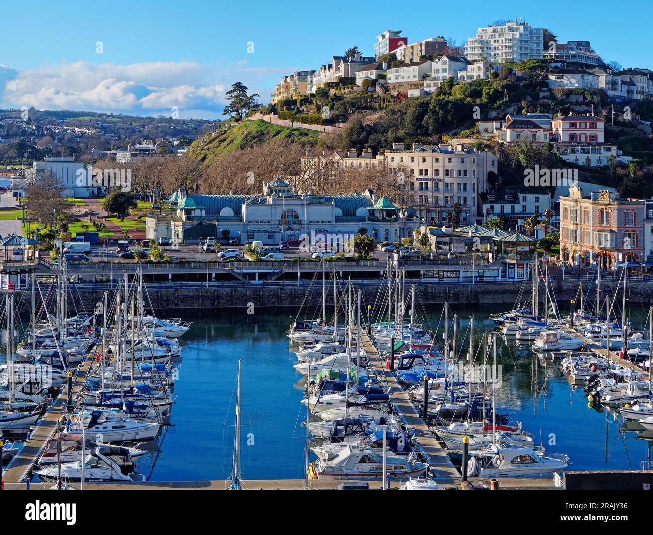 UK, Devon, Torquay Harbour from Parkhill Road Stock Photo Alamy
