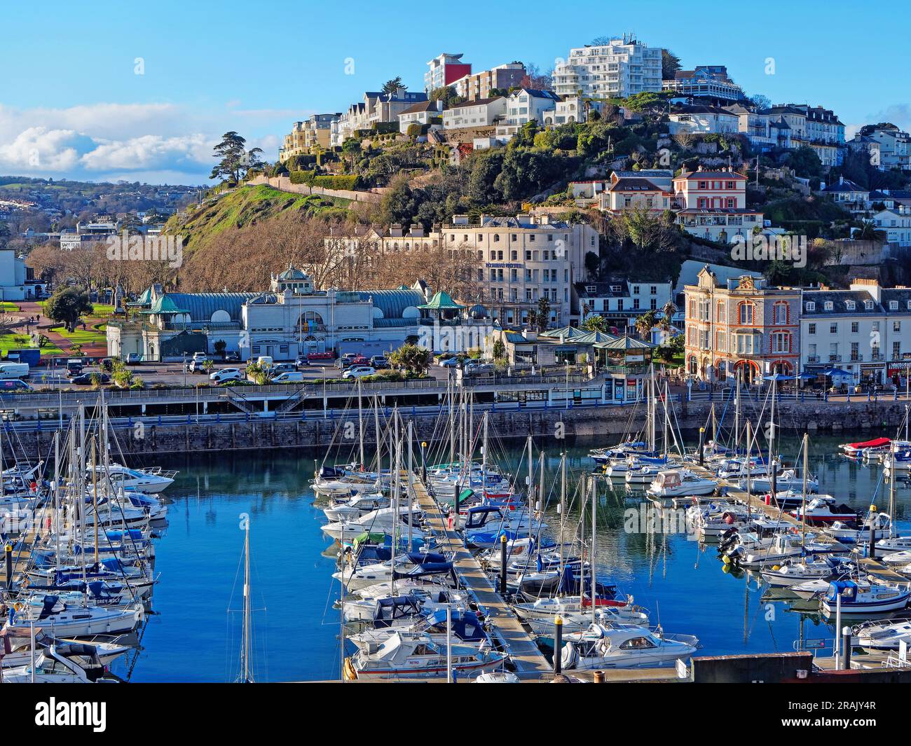 UK, Devon, Torquay Harbour from Parkhill Road Stock Photo Alamy