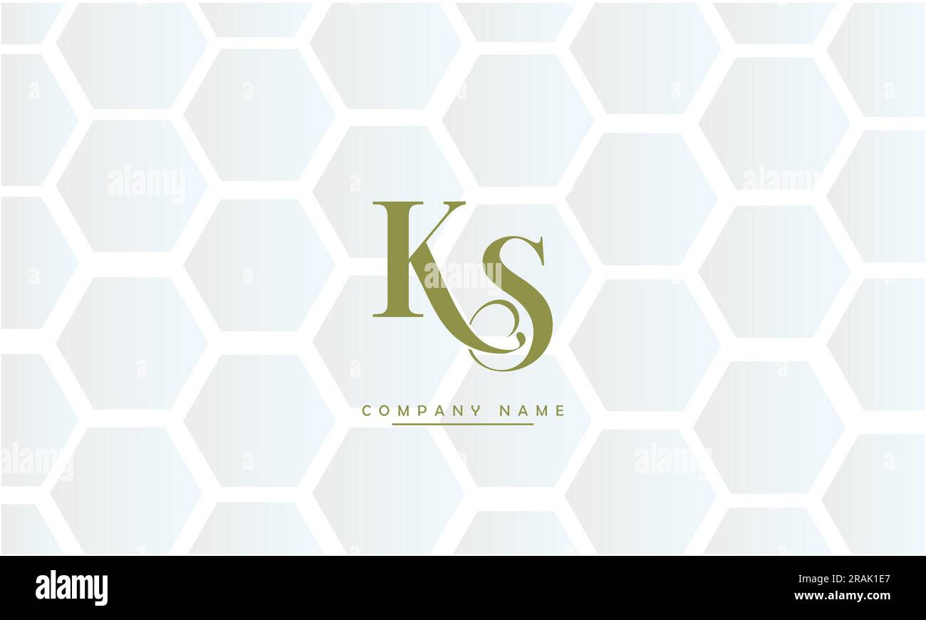 SK, KS Abstract Letters Logo Monogram Stock Vector