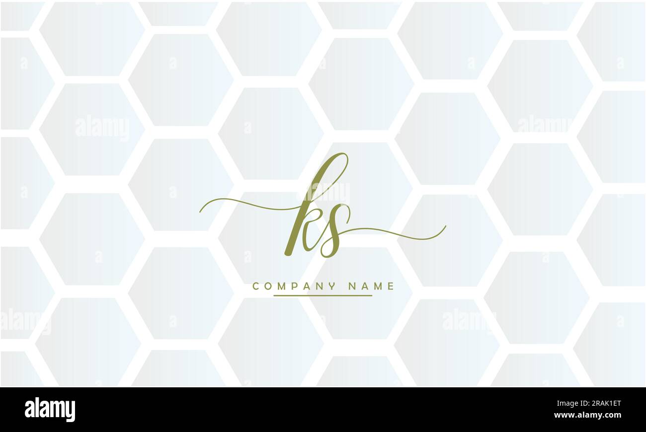 SK, KS Abstract Letters Logo Monogram Stock Vector