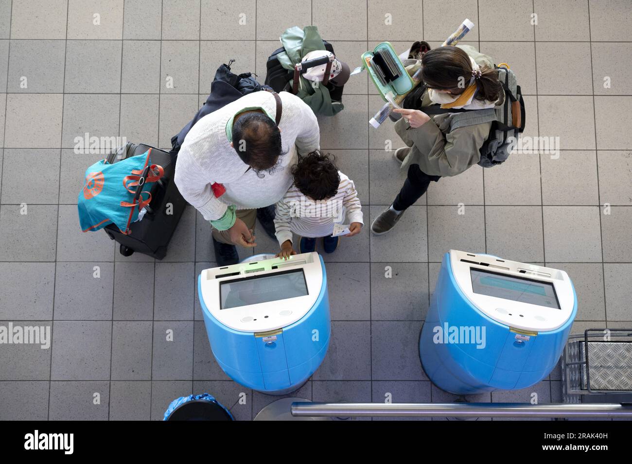 SCHIPHOL The KLM checkin desks in the departure hall. Schiphol is