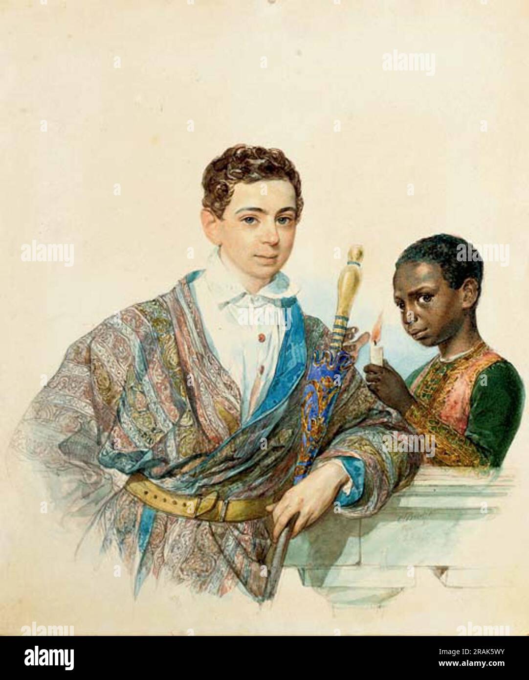 Anatole Demidov 1829 by Karl Bryullov Stock Photo
