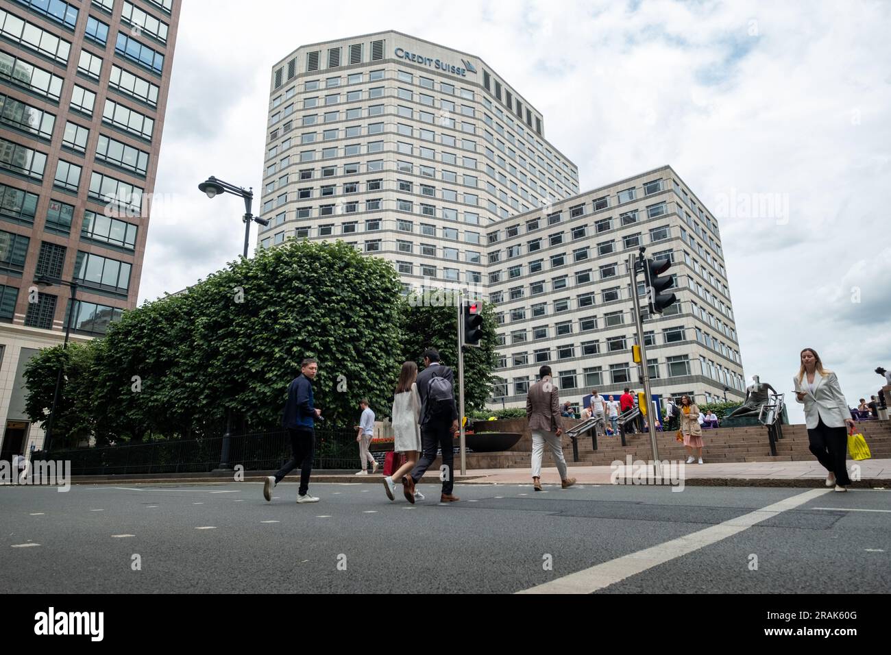 London June 2023 Credit Suisse building, investment bank and
