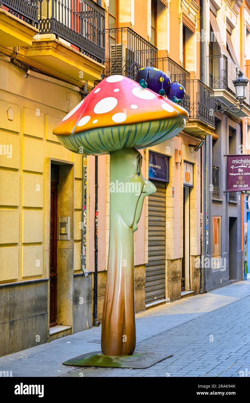 Mushroom Street, Alicante, Spain Stock Photo Alamy