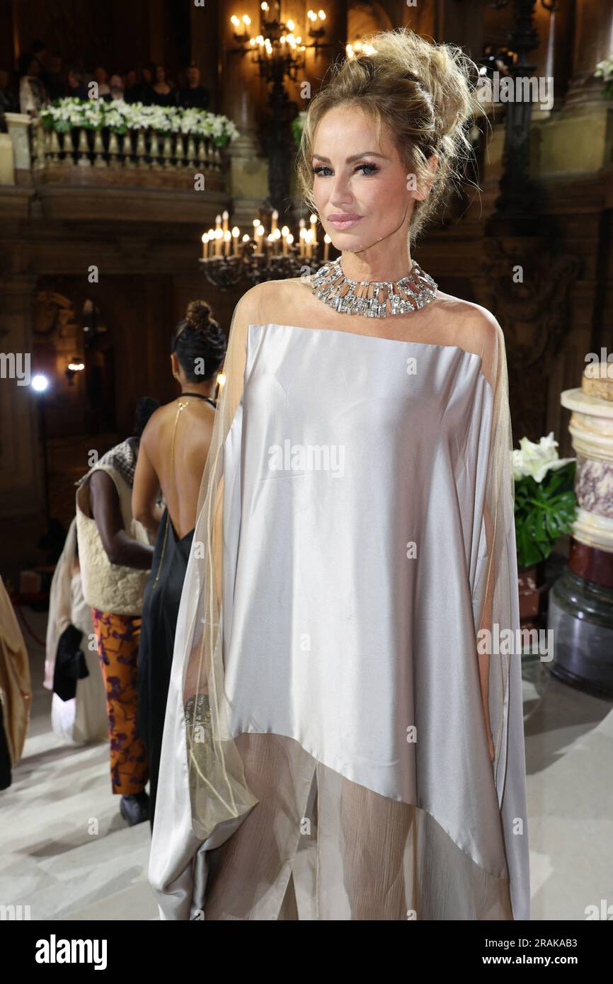 Paris, France, July 4, 2023. Adriana Karembeu attends Stephane Rolland