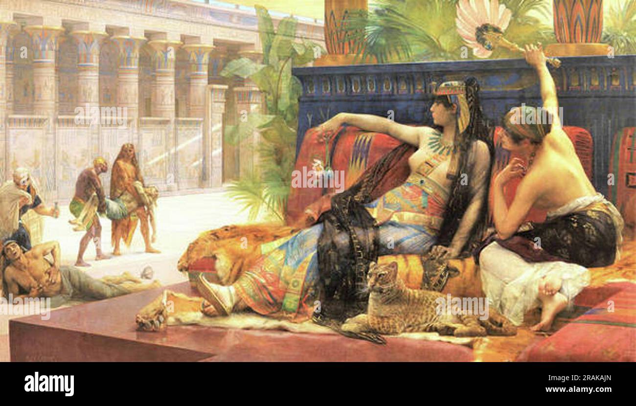 Cleopatra Testing Poisons on Those Condemned to Death 1887 by Alexandre Cabanel Stock Photo