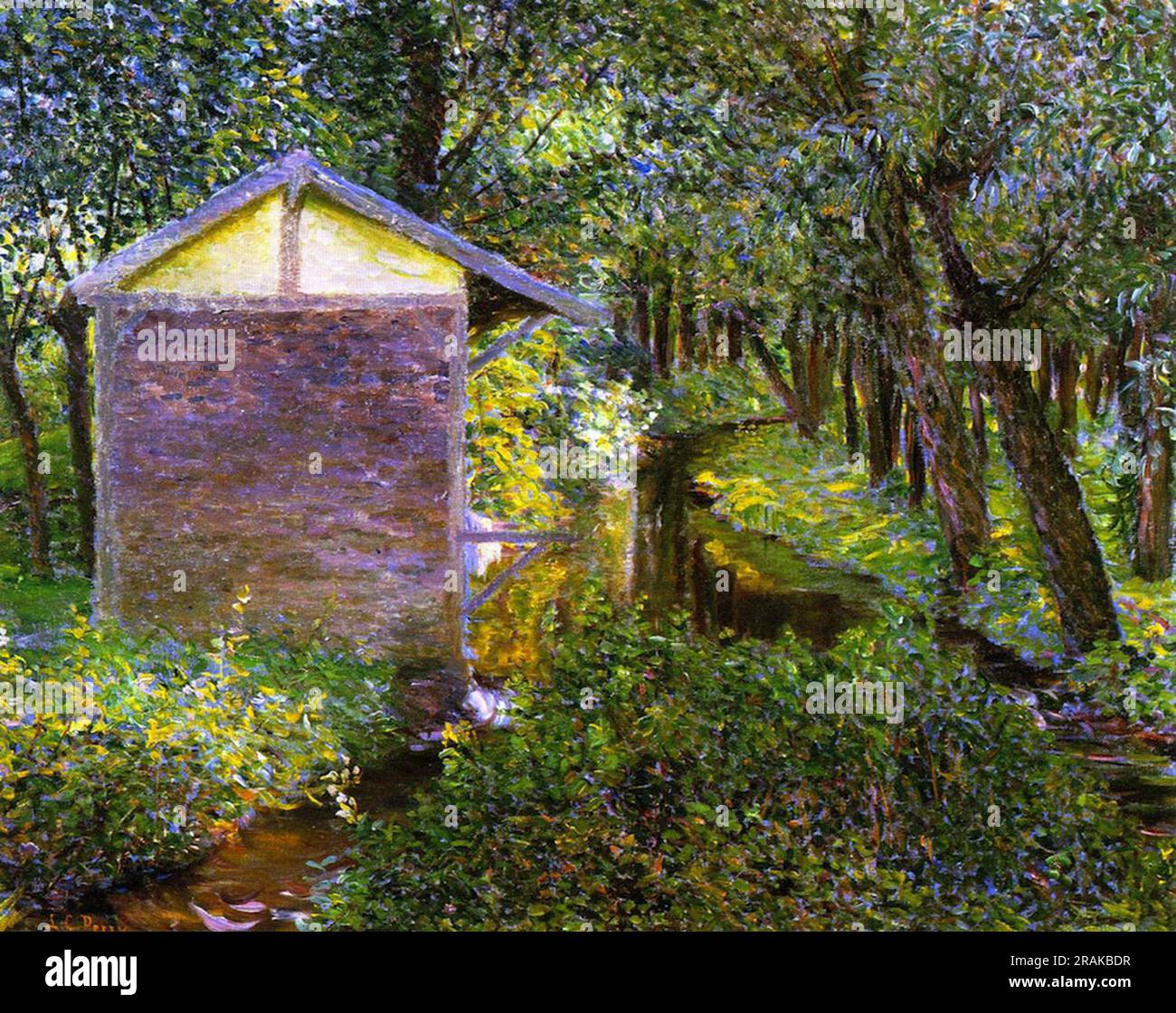 Brook and WashHouse, Giverny by Lilla Cabot Perry Stock Photo Alamy