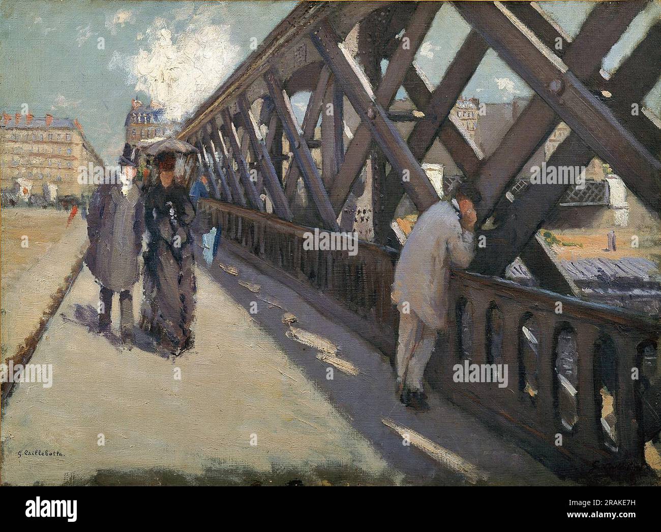 Study for Le Pont De L'Europe 1876 by Gustave Caillebotte Stock Photo