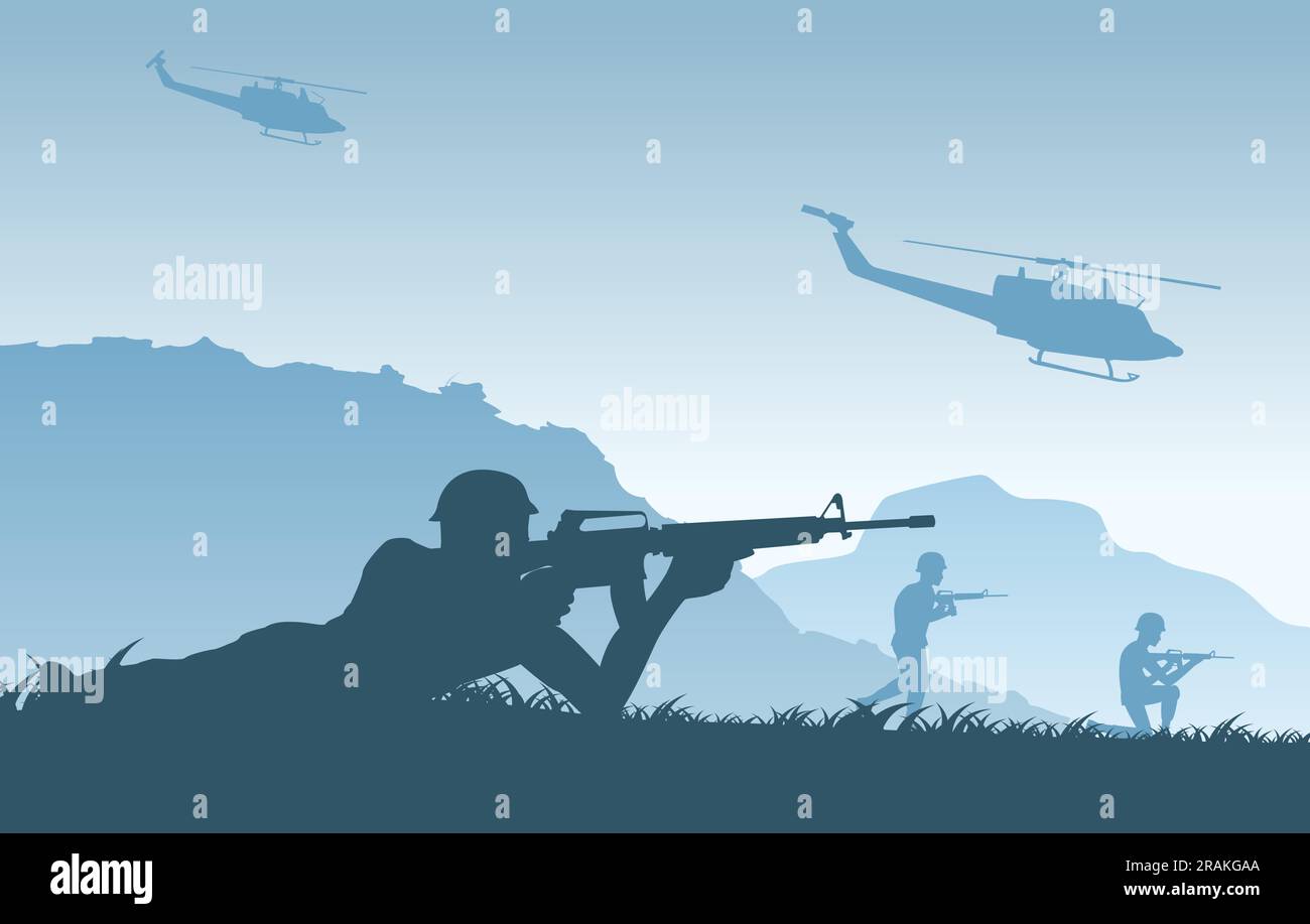 https://c8.alamy.com/comp/2RAKGAA/silhouette-design-of-soldier-lying-and-ready-to-shoot-gun-at-the-enemy-linesvector-illustration-2RAKGAA.jpg