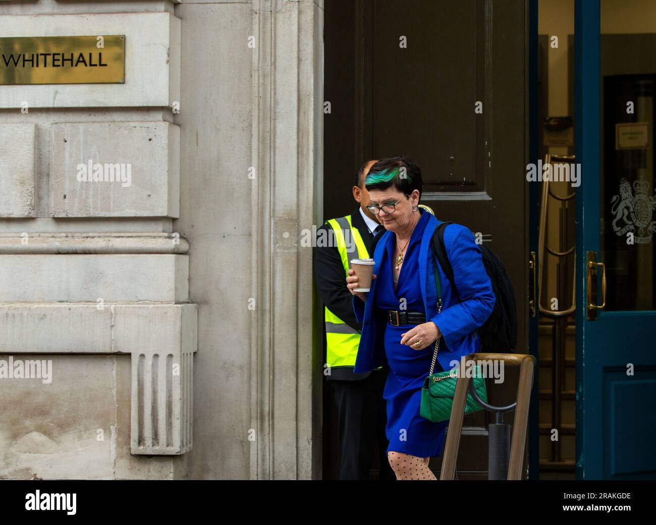 London, UK. 4th July, 2023. Lucy NevilleRolfe is seen leaving