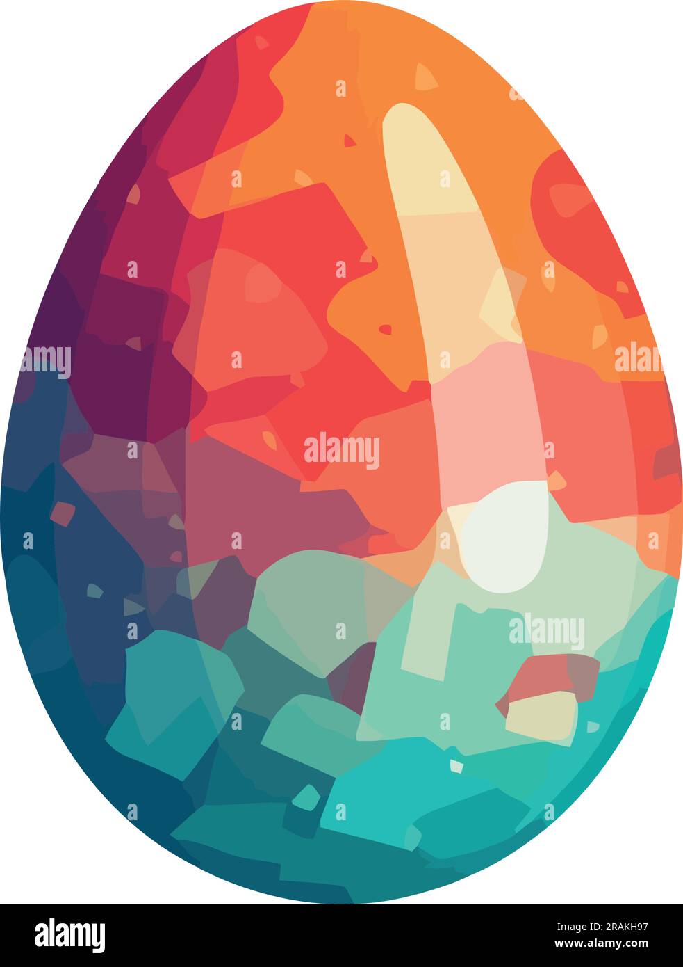 Geometric shapes in shiny colors cute Egg Stock Vector Image & Art - Alamy