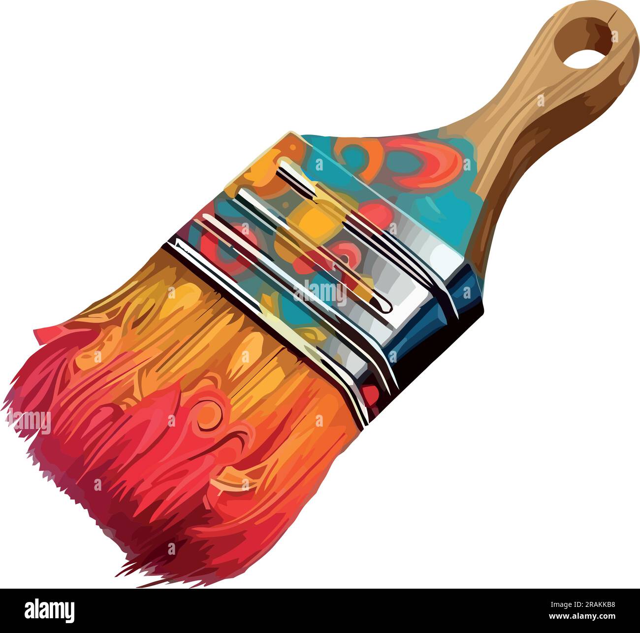 Artist acrylic painting equipment brush Stock Vector Image & Art Alamy