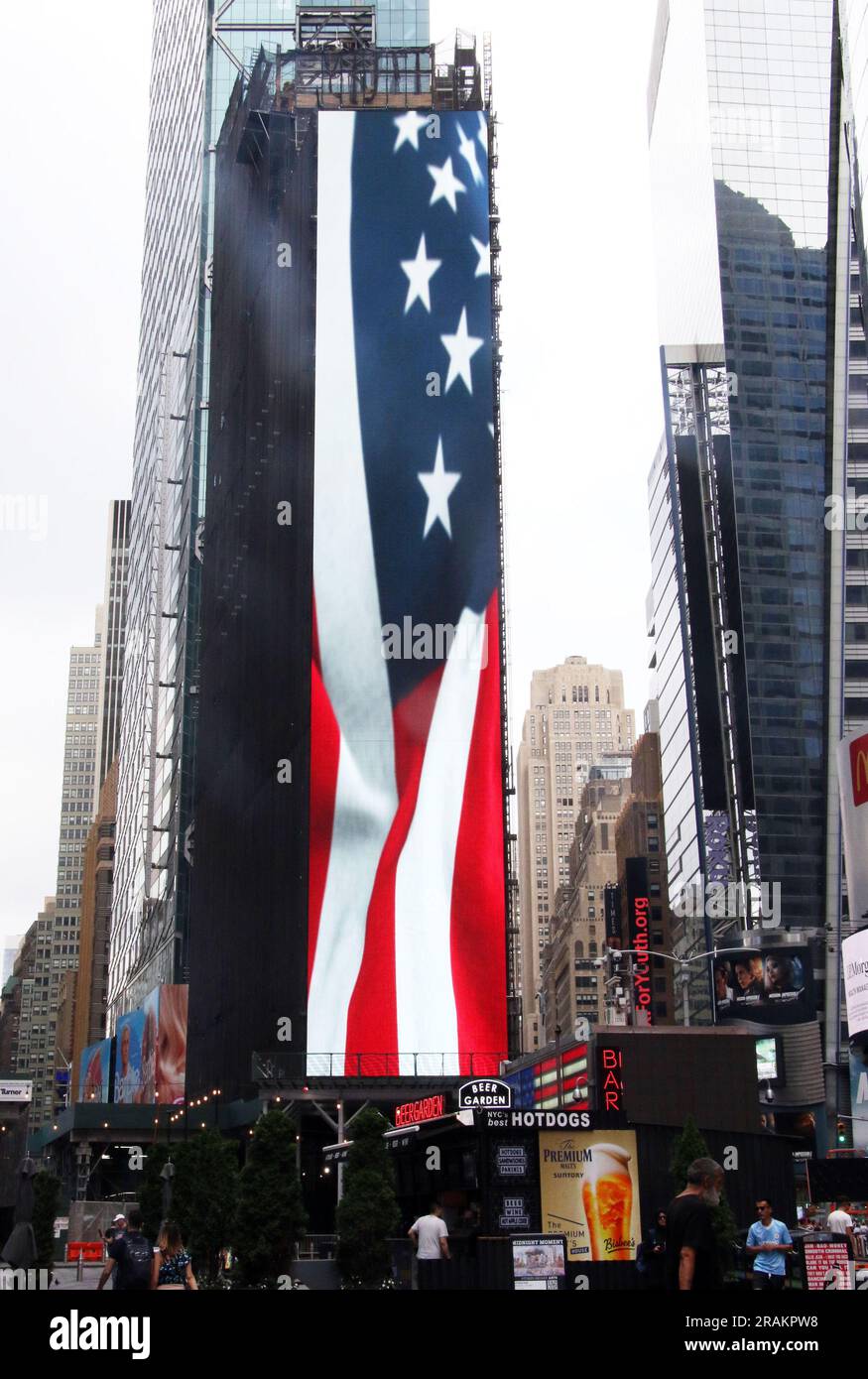 New York, NY, USA. 4th July, 2023. Times Square celebrates July the 4th