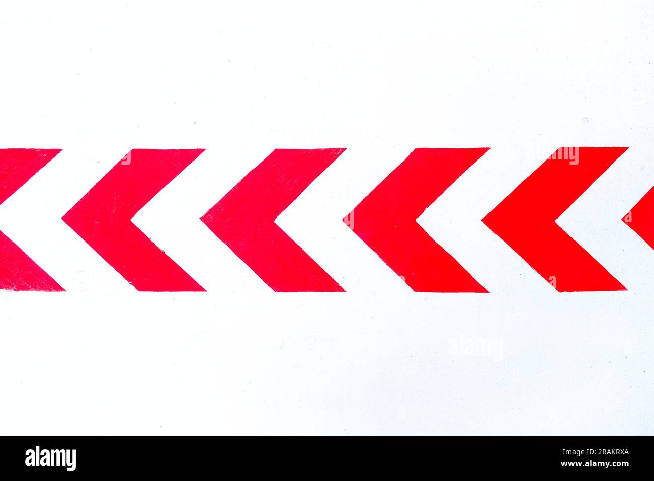 red arrow symbols icons road signage marking and giving directions Stock Photo
