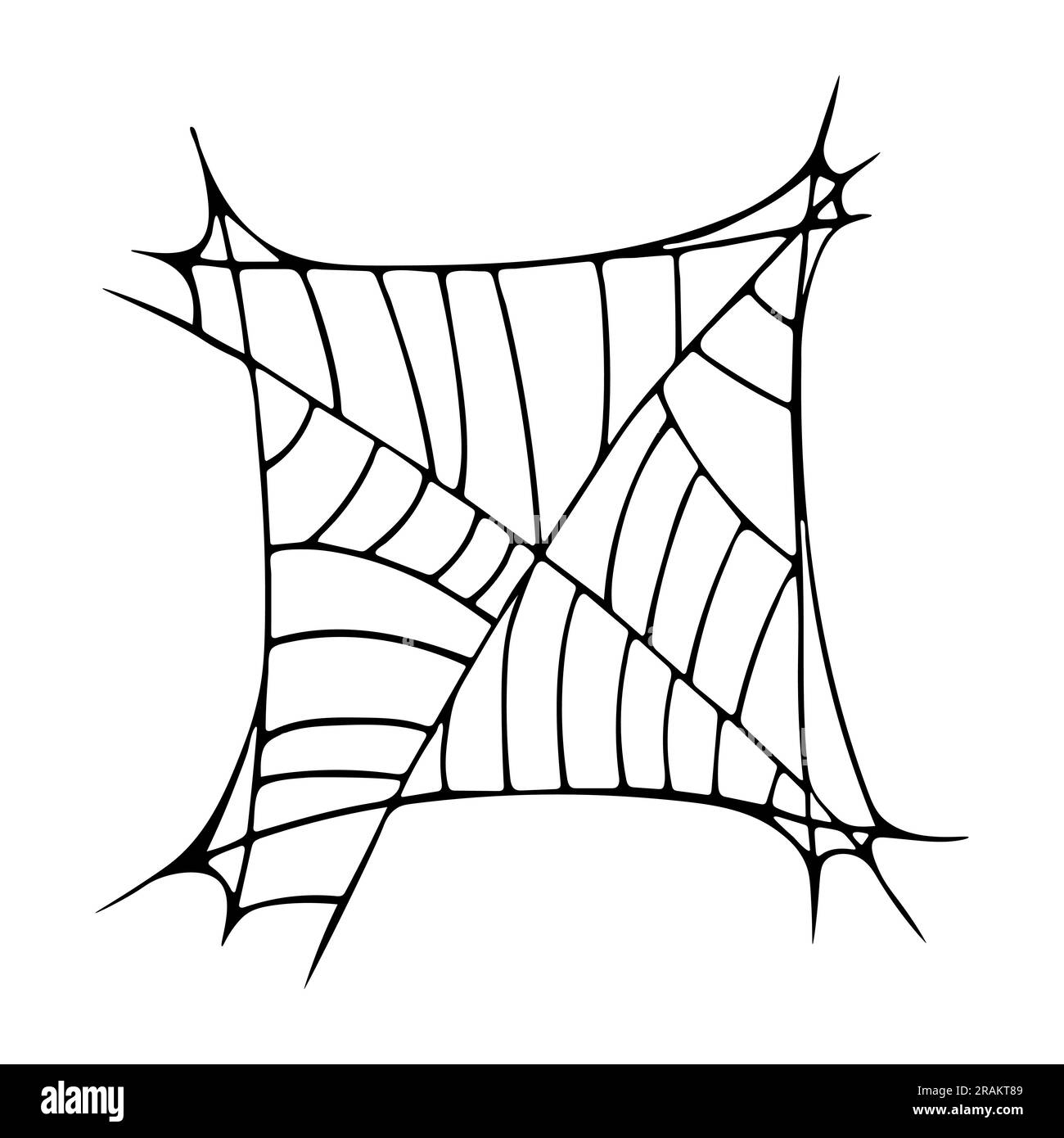 Black web on white background Vector illustration Stock Vector