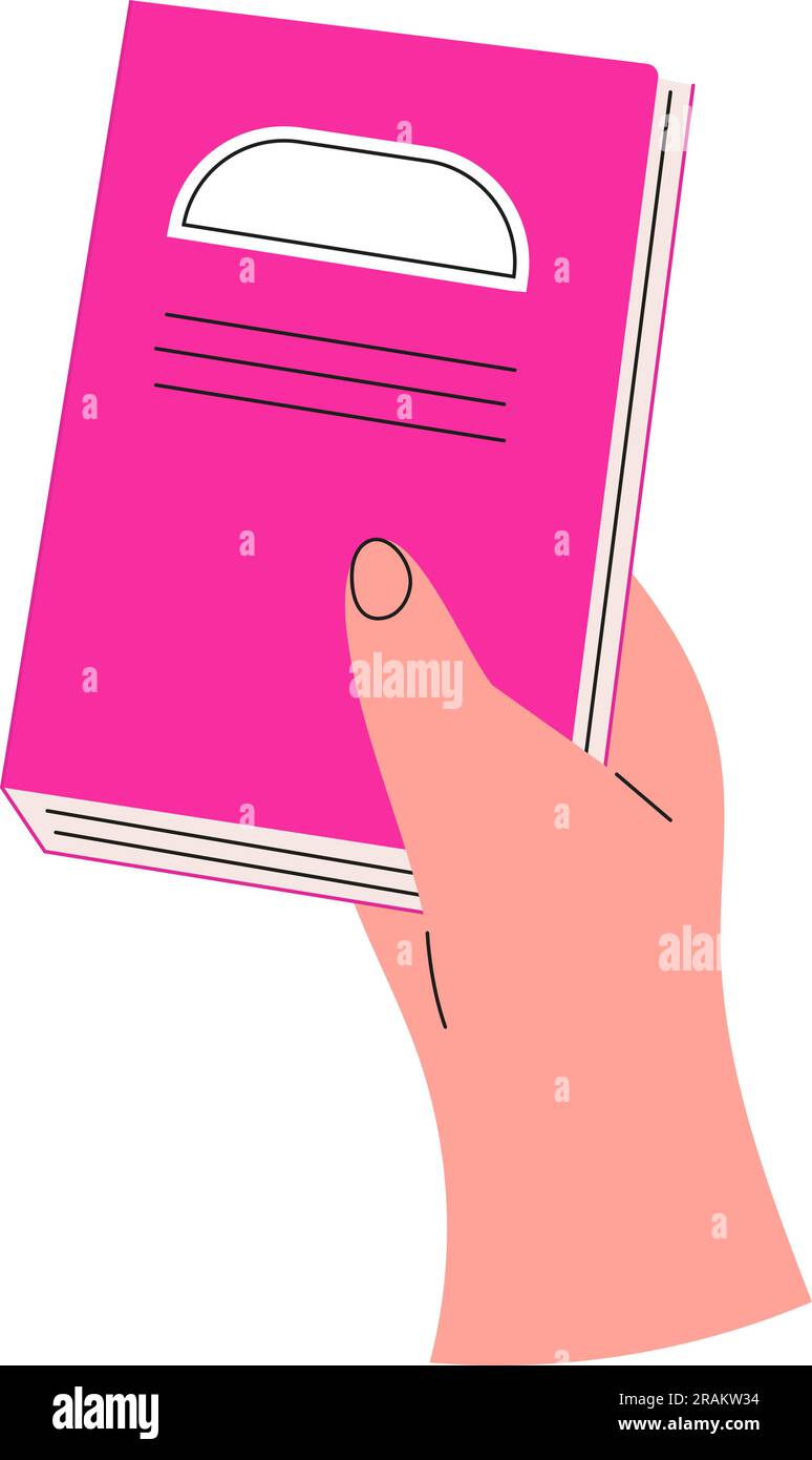 Hand hold book icon. Concept of literature, dictionaries, encyclopedias ...