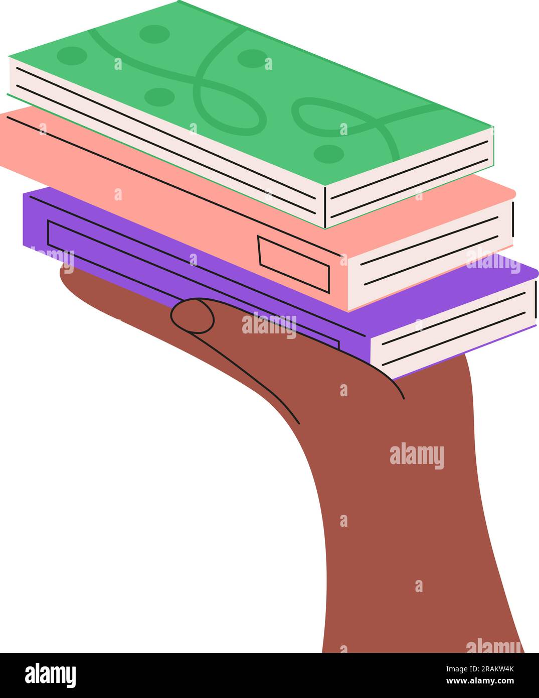 Hand hold book icon. Concept of literature, dictionaries, encyclopedias ...