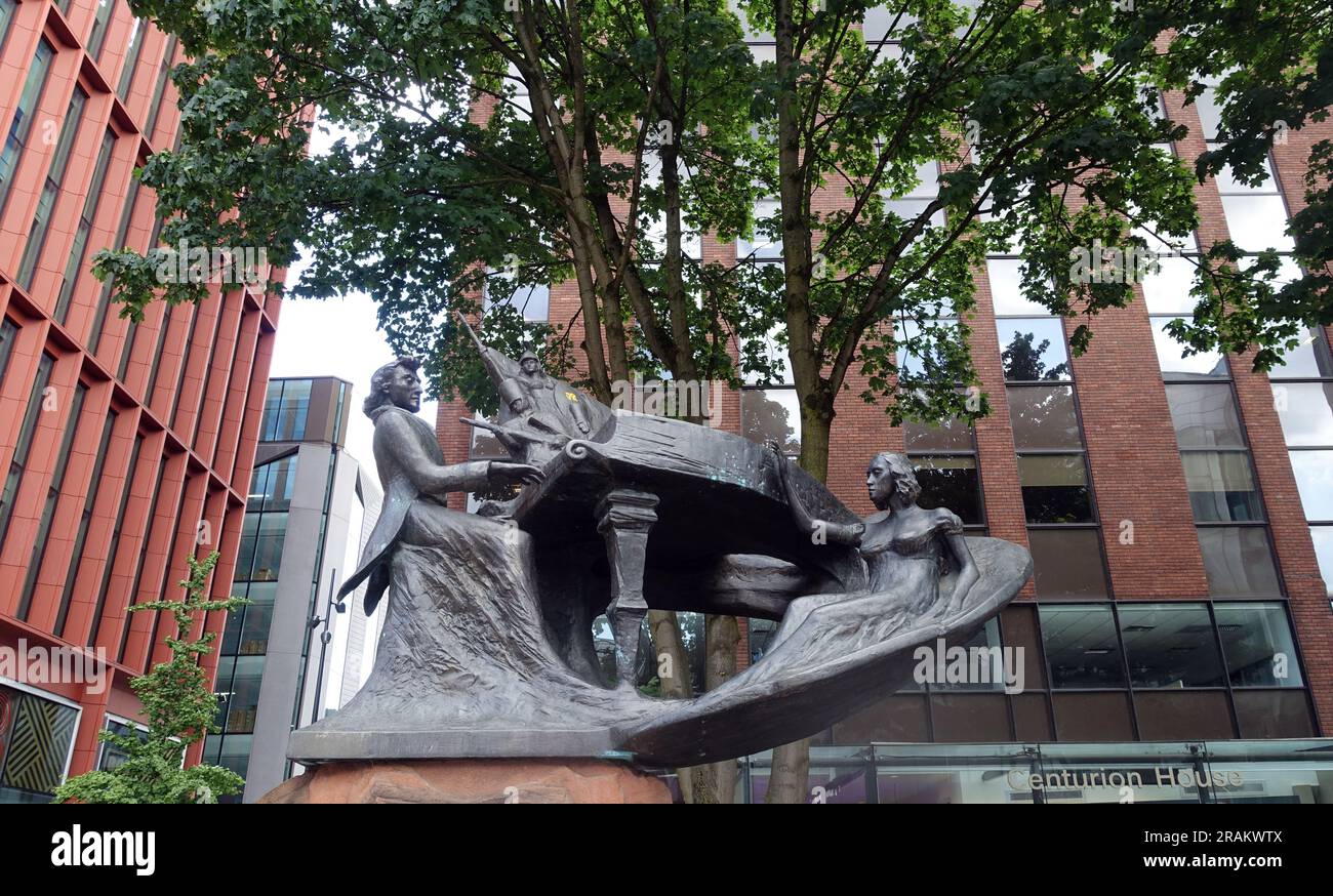 Chopin Monument, Deansgate, Manchester, England, UK Stock Photo Alamy