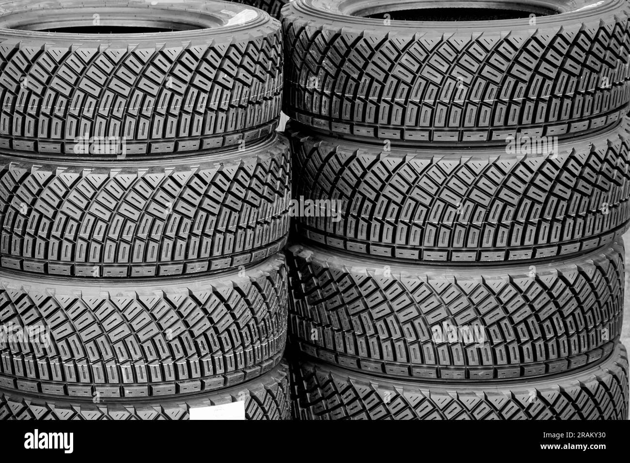 Tires gravel Black and White Stock Photos & Images Alamy