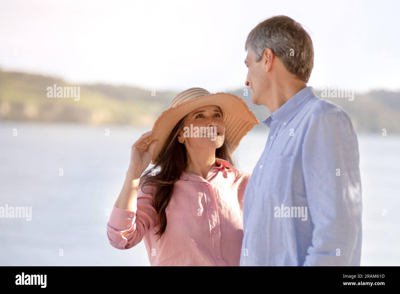 Mature woman summer holiday hi-res stock photography and images - Alamy