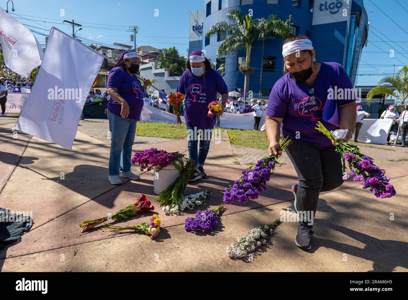 Tegucigalpa, Francisco Morazan, Honduras December 11, 2022 Women in
