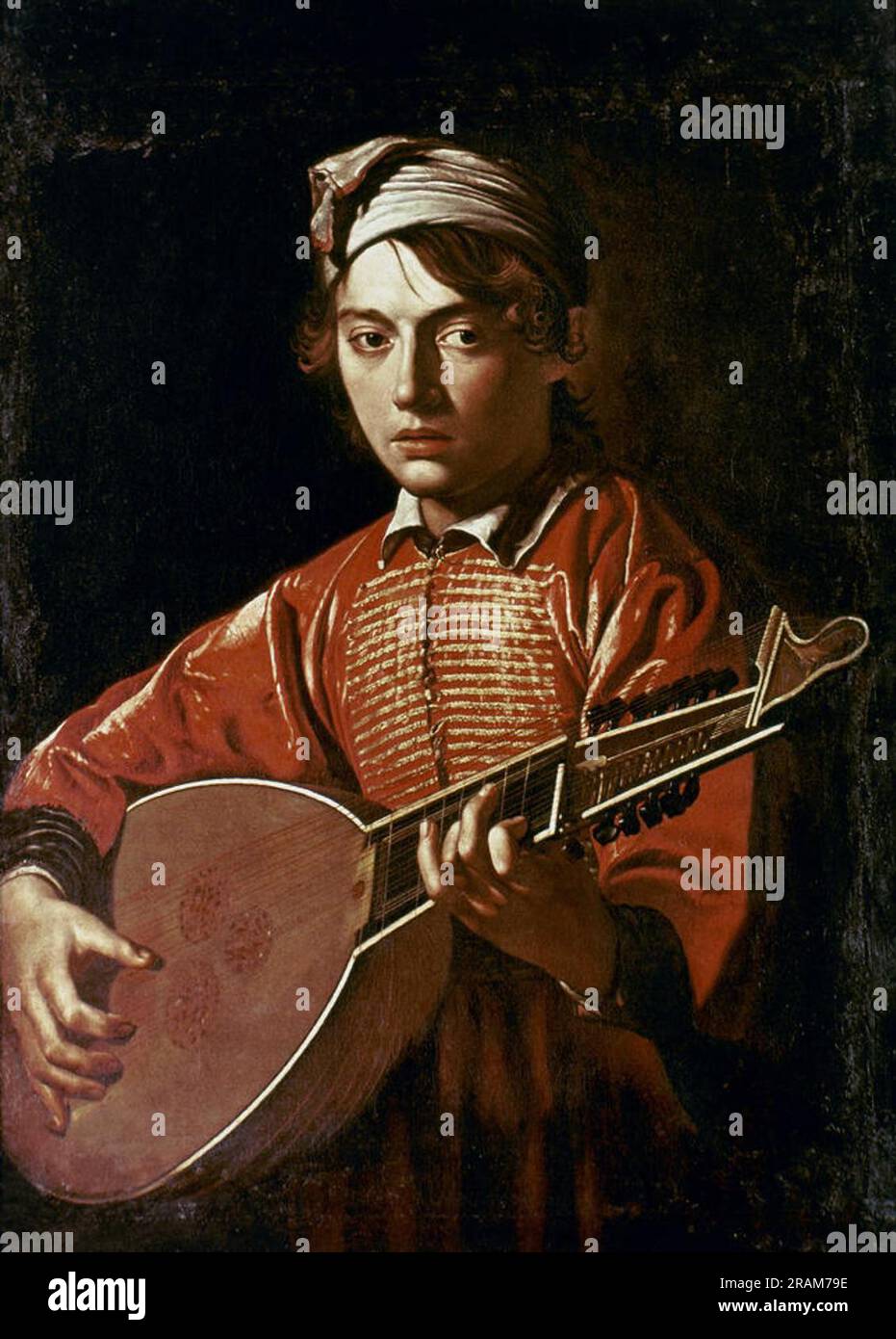 The lute player 1597 by Caravaggio Stock Photo Alamy