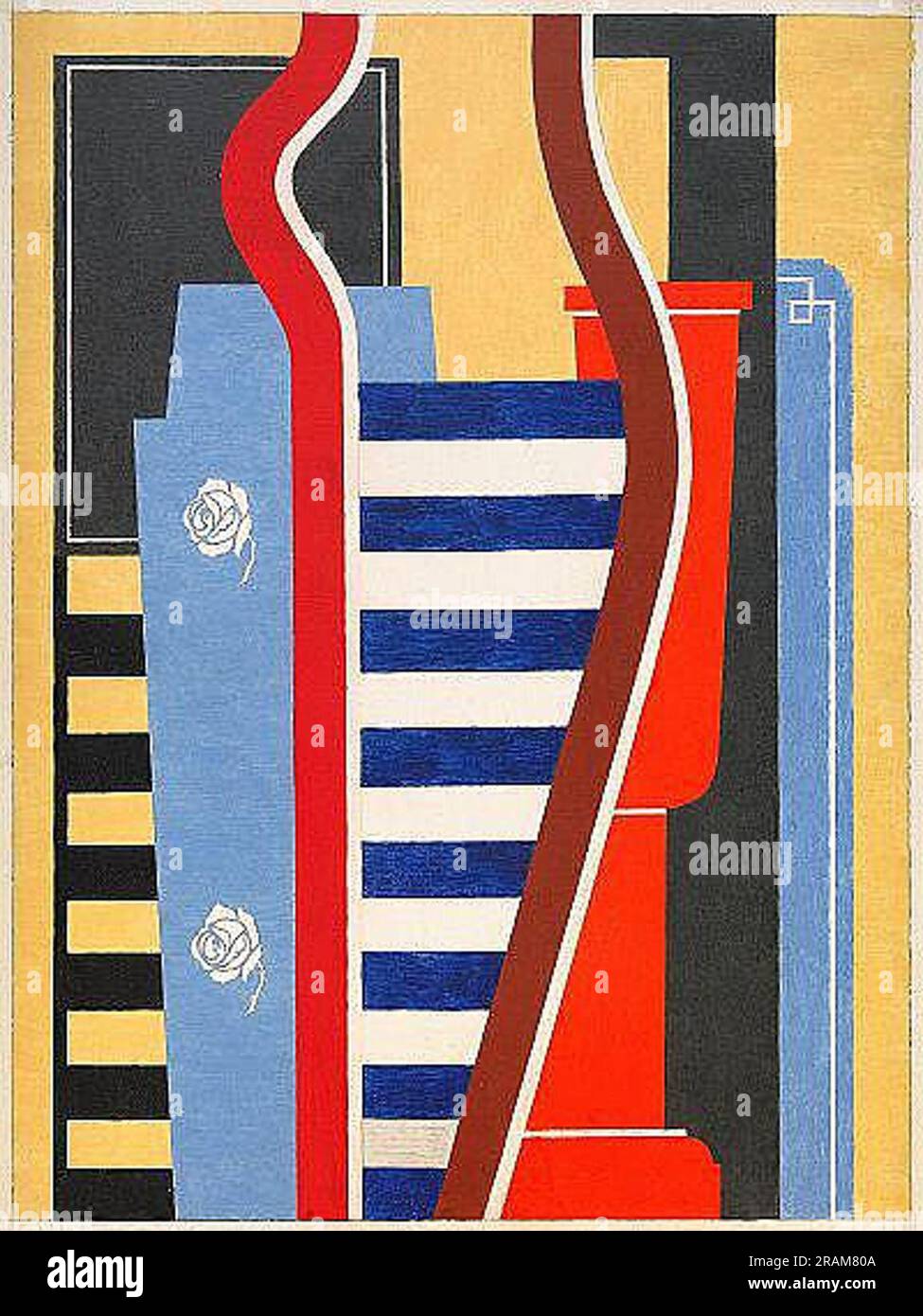 Composition géométrique 1925 by Otto Gustav Carlsund Stock Photo