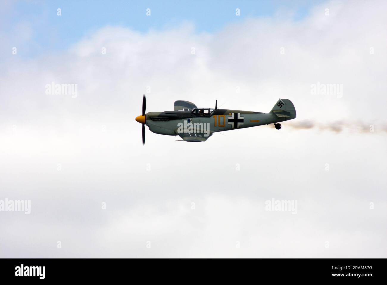 A Hispano HA1112 M1L Buchon, a Spanish built Messerschmitt built Me-109 ...