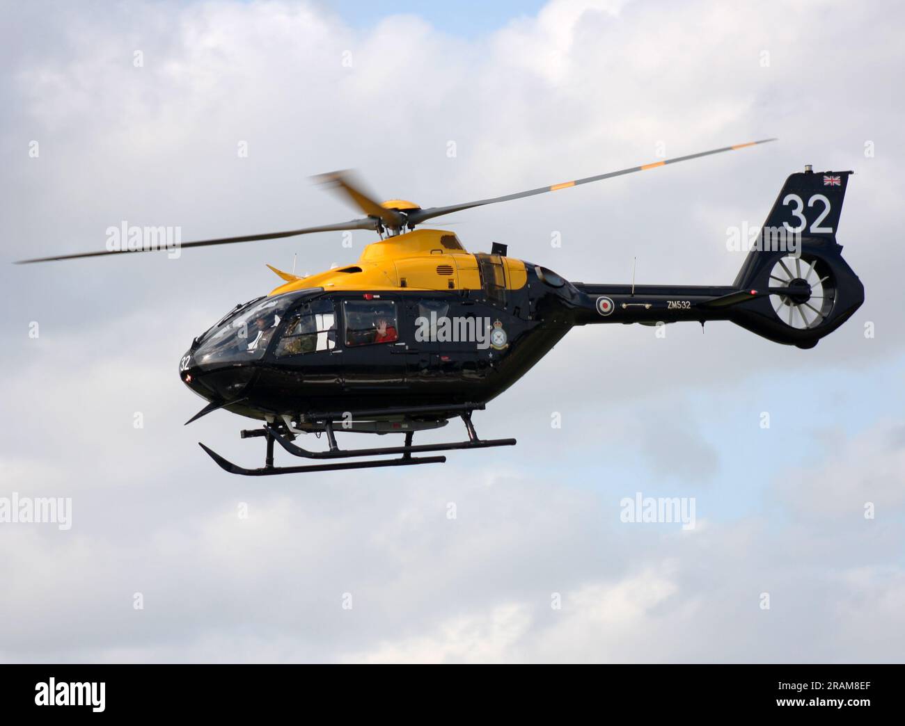 An Airbus Helicopters Juno HT Mk.1 EC-135 helicopter of Defence Helicopter Flying School at Heacorn Aerodrome Kent Stock Photo