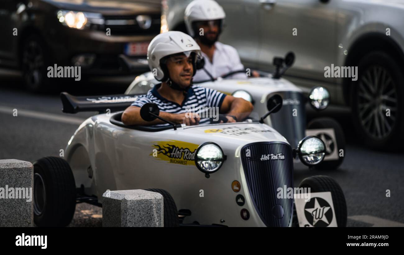 Bumper to Bumper Urban traffic congestion during peak hour in