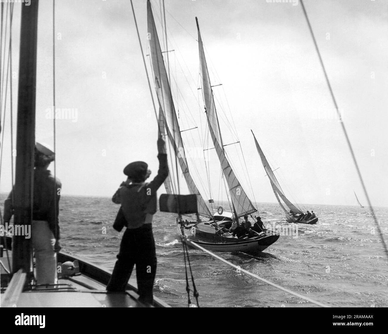 Los Angeles, California February, 1937. The 42 foot ketch, Stella