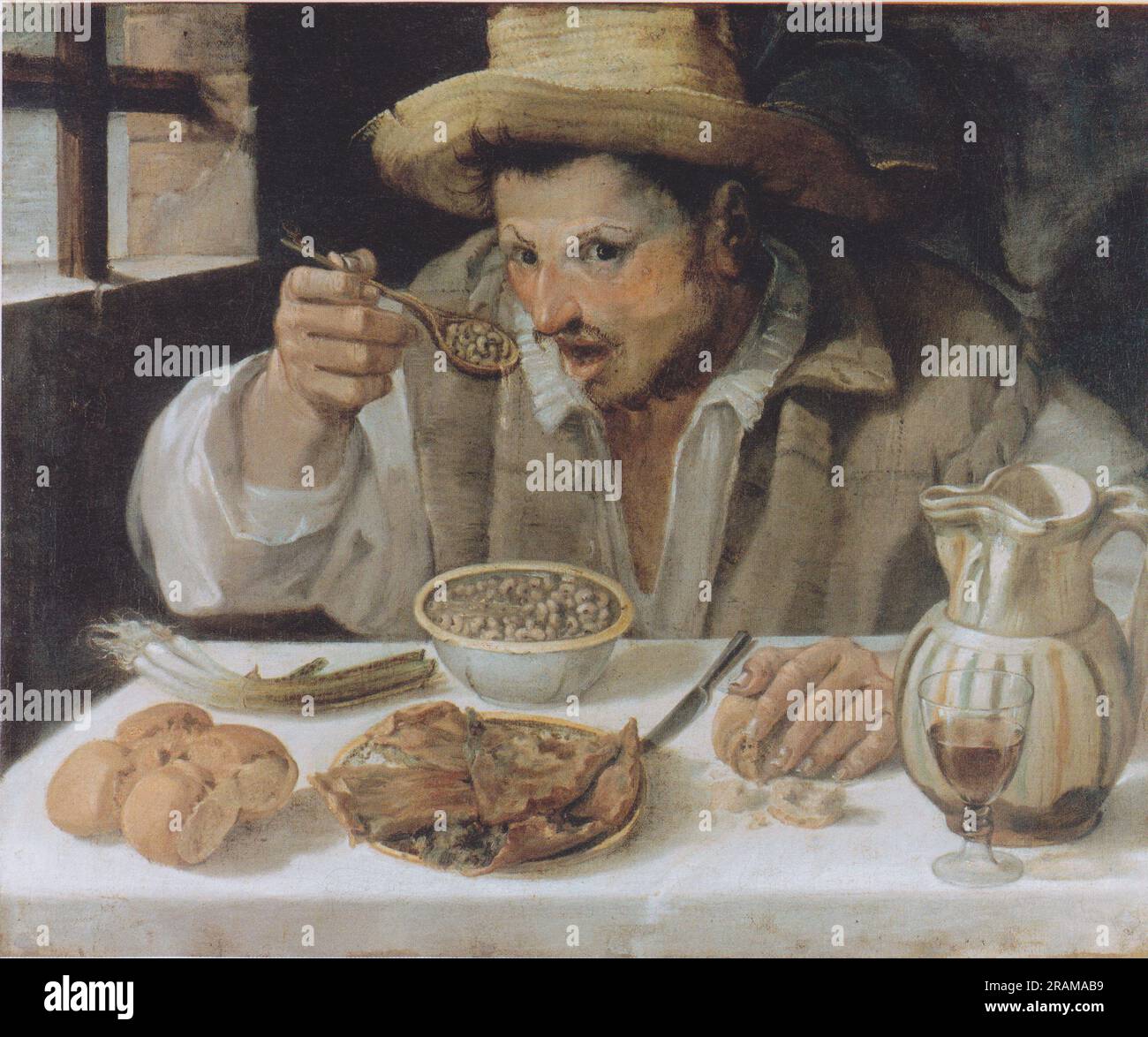 The Bean Eater 1585 by Annibale Carracci Stock Photo Alamy