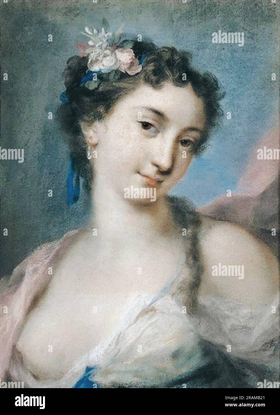 Personification of Spring by Rosalba Carriera Stock Photo