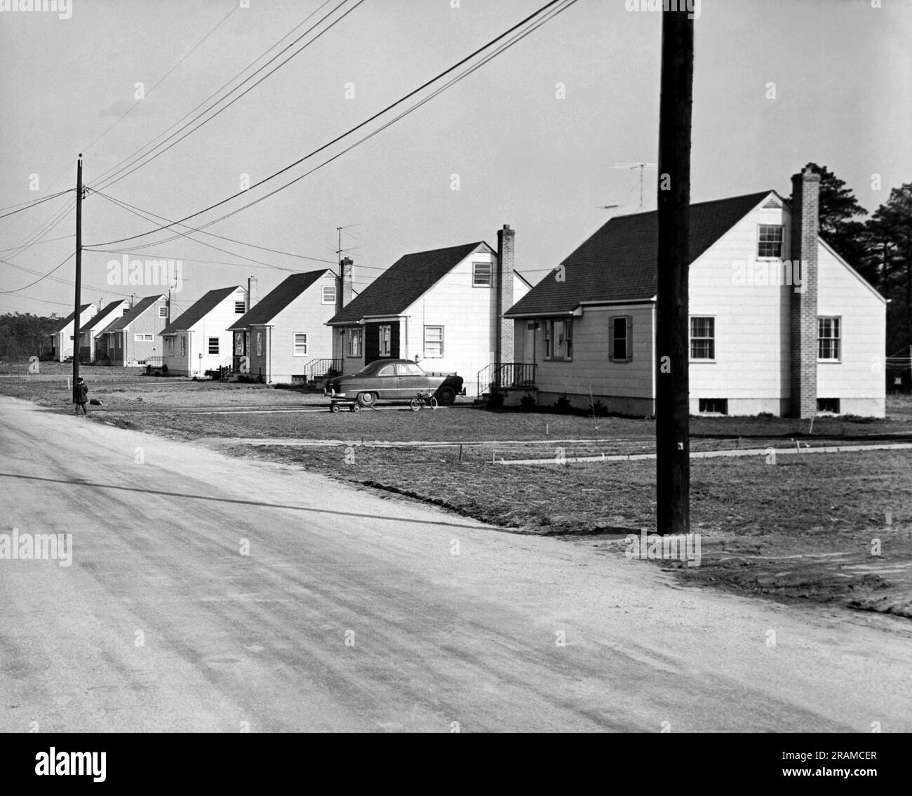 United States c. 1946. A post World War II Housing development Stock