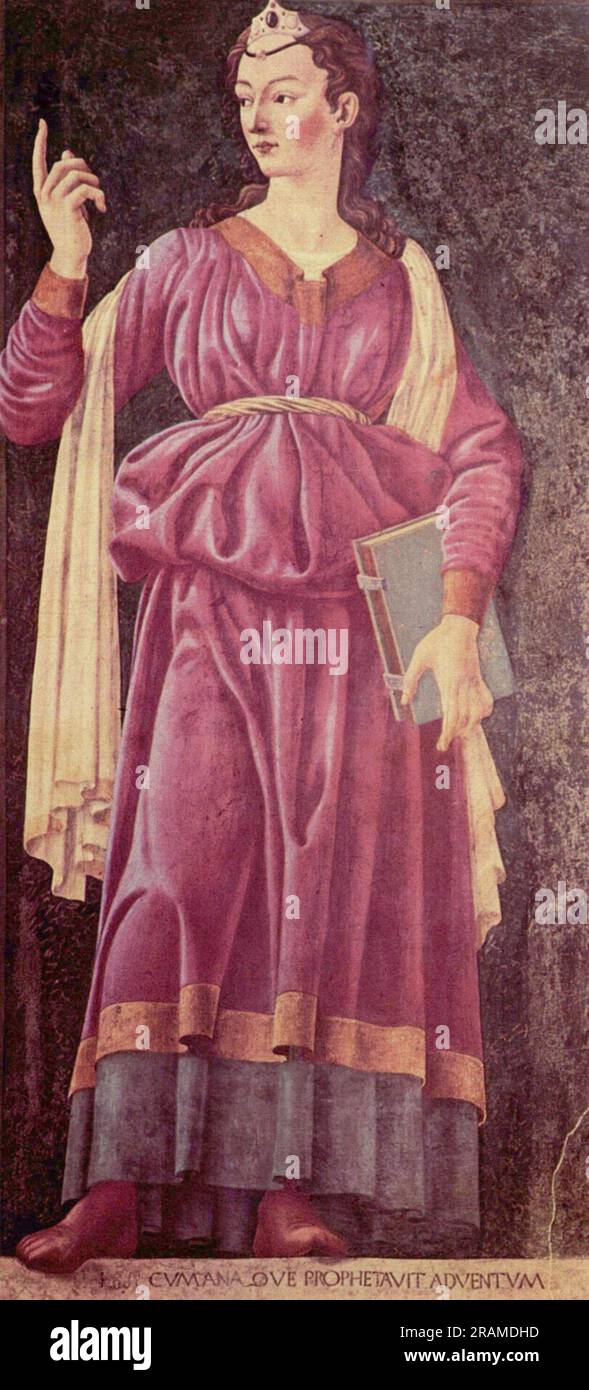 The Cuman Sibyl c.1450; Italy by Andrea del Castagno Stock Photo