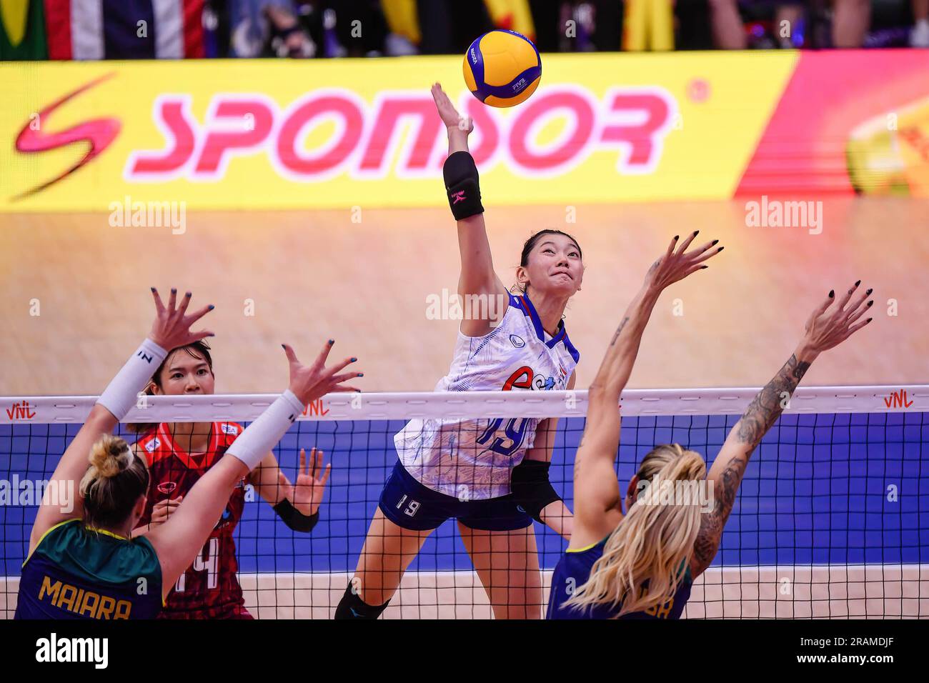 Bangkok, Thailand. 02nd July, 2023. Chatchuon Moksri (No.19) of