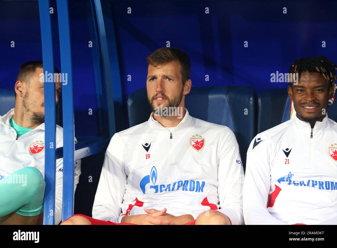 Fanion Ancien En Tissu – Football – Crvena Zvezda Belgrad (Étoile Rouge De Belgrade)