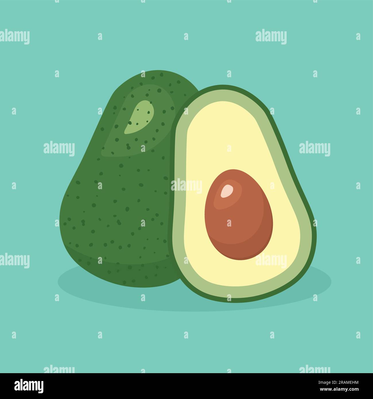 avocado fruit icon- vector illustration Stock Vector