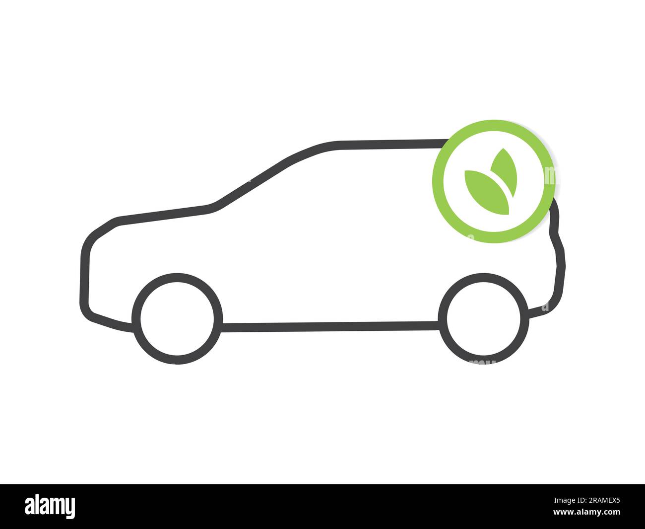 renewable energy electric car icon- vector illustration Stock Vector
