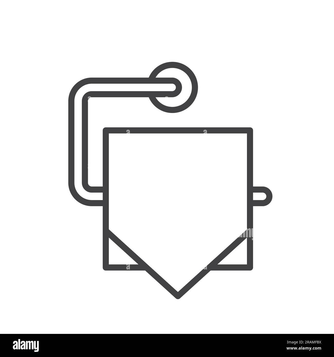 toilet paper holder icon- vector illustration Stock Vector