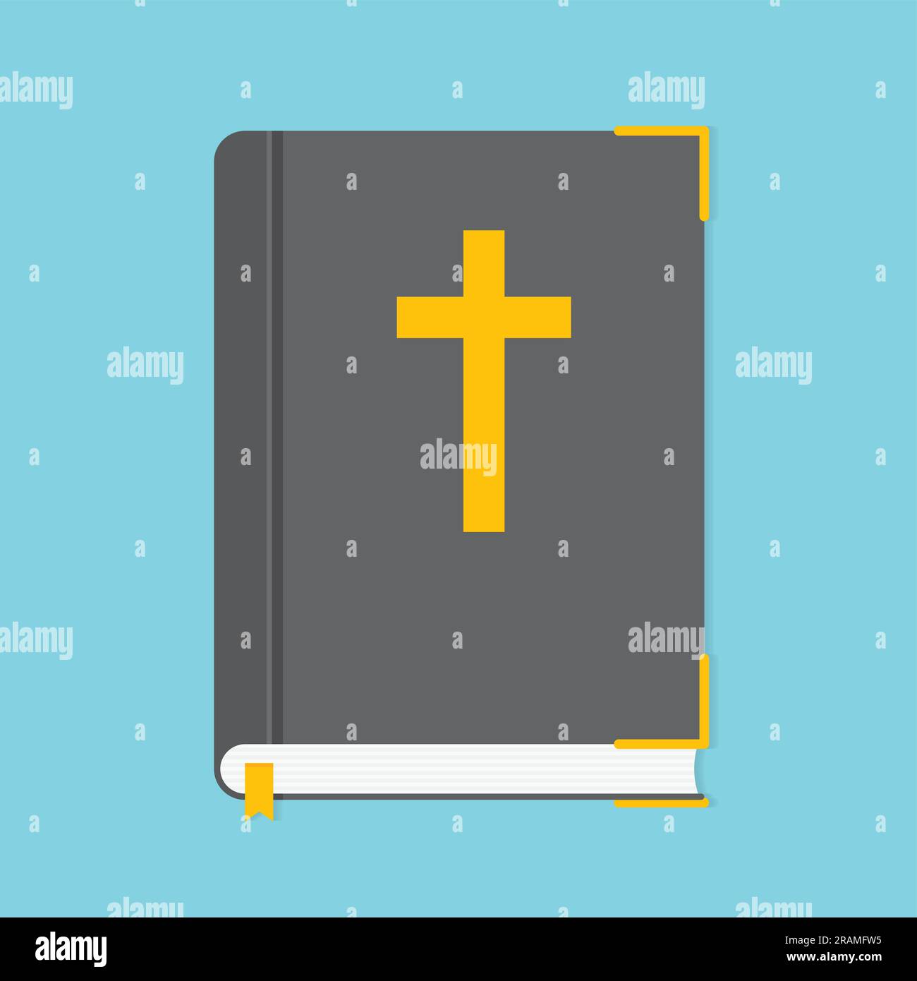 holy bible with bookmark -vector illustration Stock Vector Image & Art