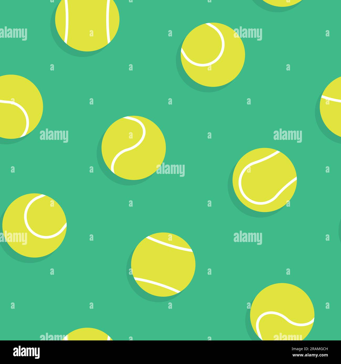 seamless pattern of tennis balls - vector illustration Stock Vector ...