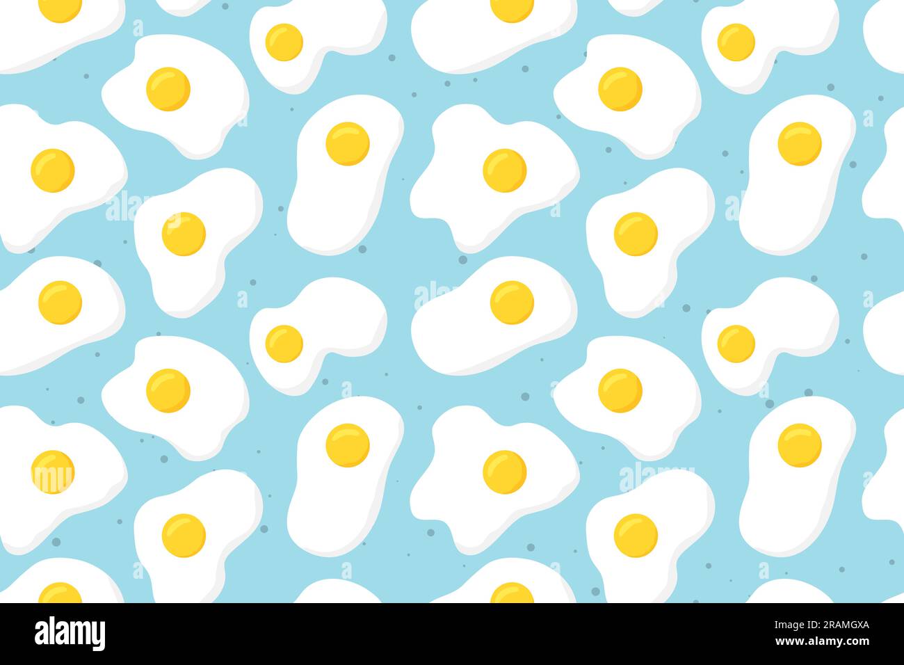 seamless pattern with fried eggs - vector illustration Stock Vector