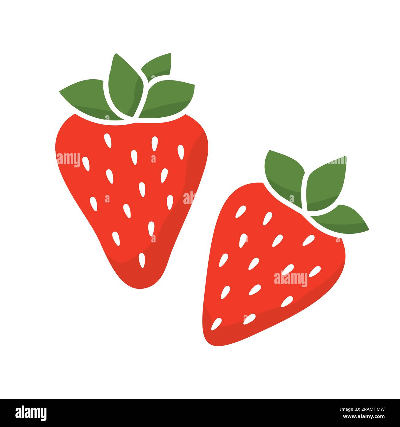 ripe strawberries fruit icon- vector illustration Stock Vector