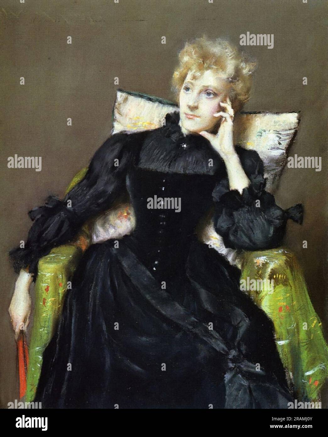 1890s black dress Black Floral Jacquard Piper Swing Dress – Unique Vintage main image 0