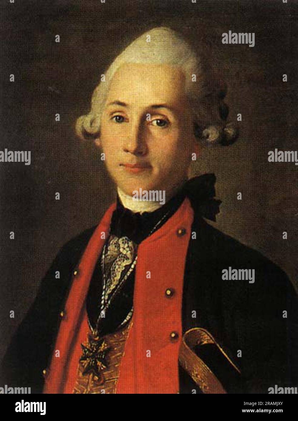 Heinrich Friedrich Wilhelm von Ploets by Carl-Ludwig Johann Christineck Stock Photo
