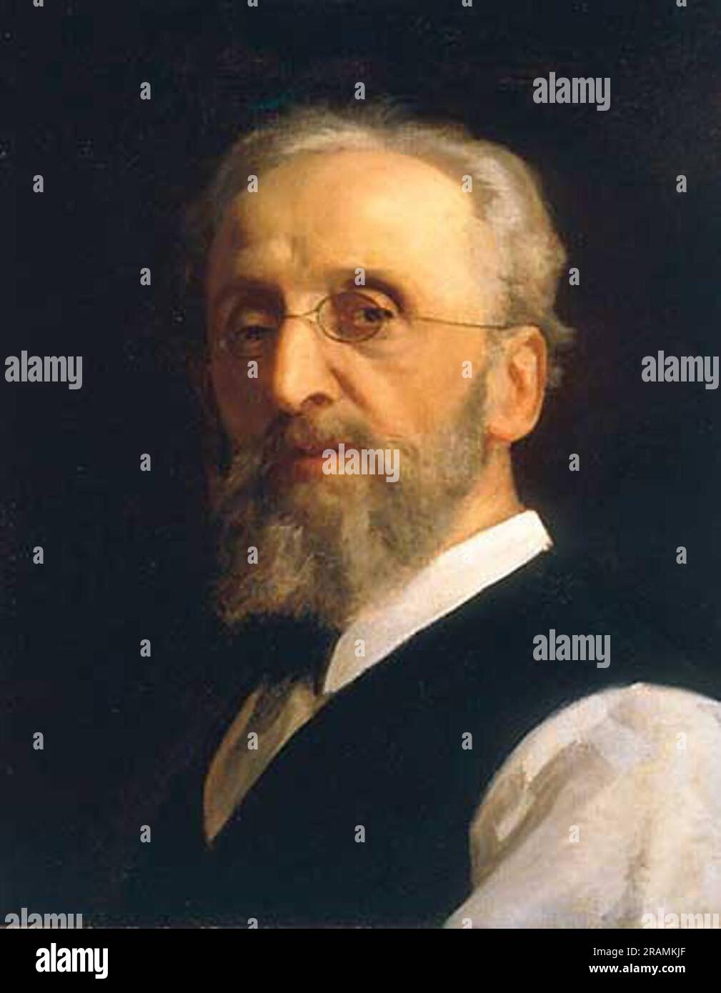 Self-portrait 1885 by Antonio Ciseri Stock Photo